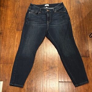 Lane Bryant Plus Size 18 Curvy Flex Magic Waist Dark Blue Women's Skinny Jeans